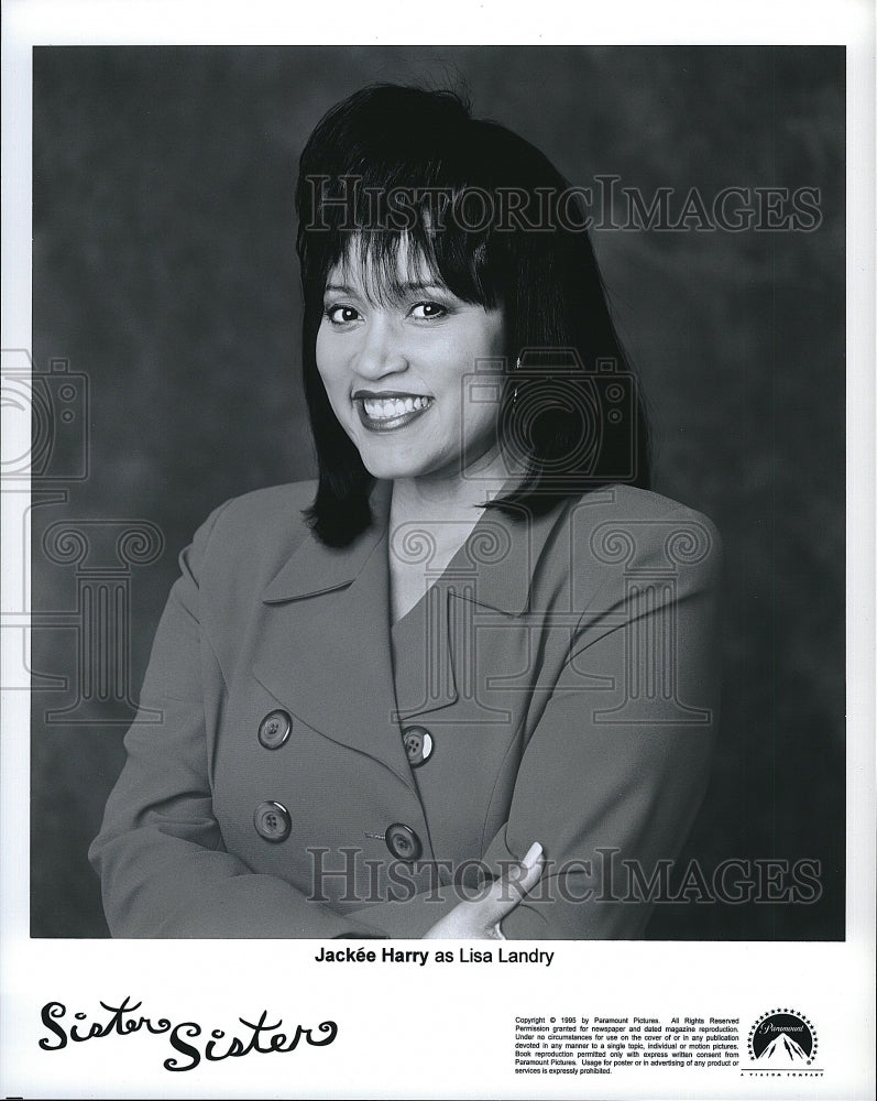 1995 Press Photo Actress Jackee Harry As Lisa Landry In &quot;Sister Sister&quot; - Historic Images