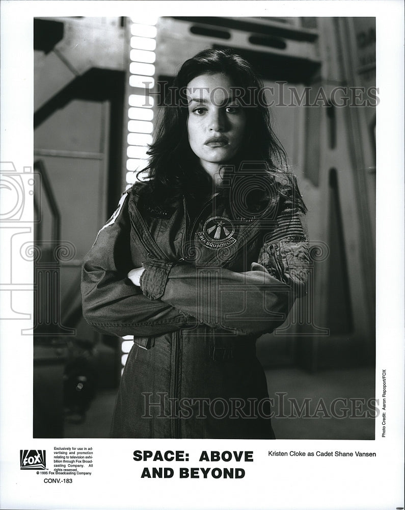 1995 Press Photo Actress Kristen Cloke In &quot;Space Above &amp; Beyond&quot; - Historic Images