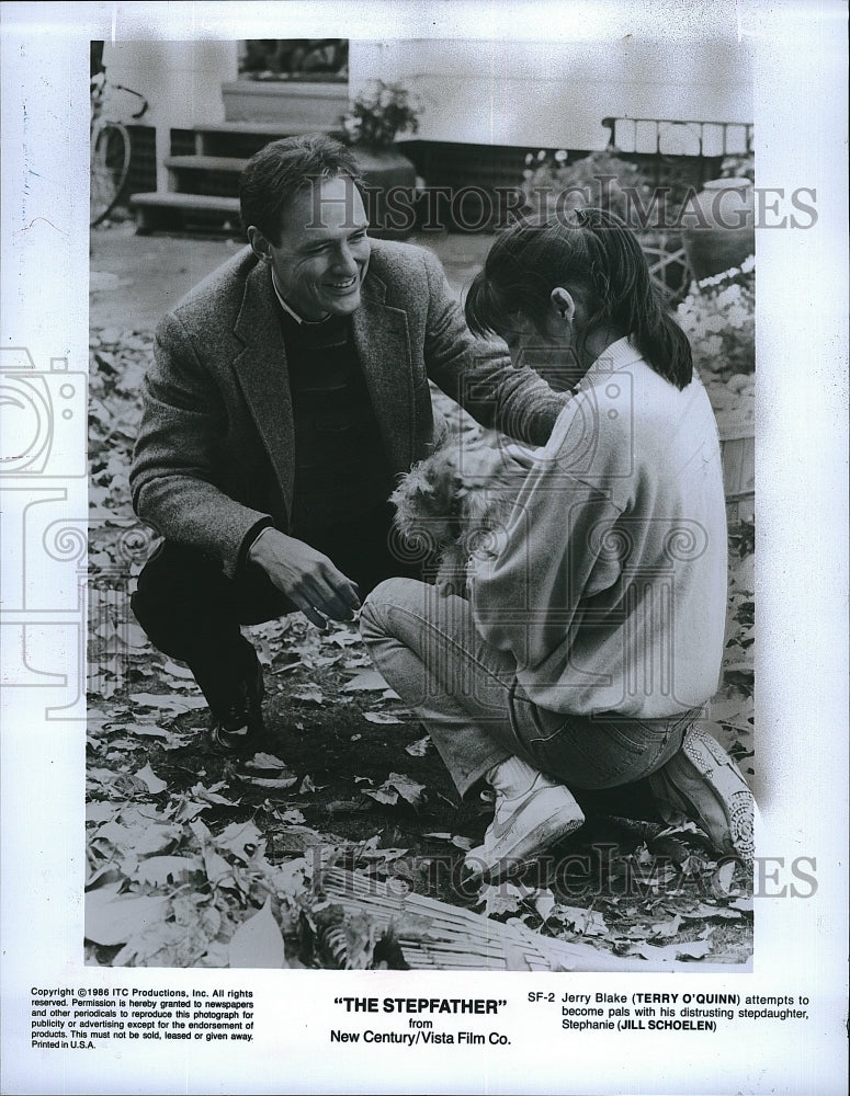 1986 Press Photo &quot;The Stepfather&quot; Terry O&#39;Quinn &amp; Jill Schoelen- Historic Images