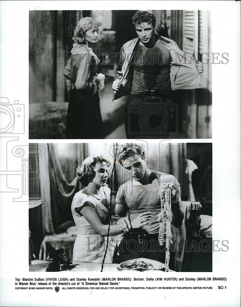 1954 Press Photo &quot;A Streetcar Named Desire&quot;Vivien Leigh, Marlon Brando- Historic Images