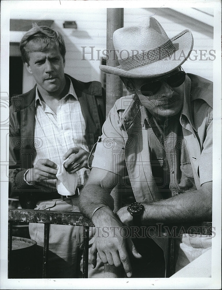 1985 Press Photo &quot;Simon &amp; Simon&quot; Gerald McRaney &amp; Jameson Parker- Historic Images