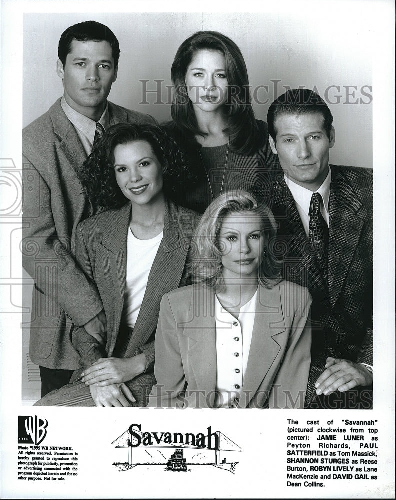 1995 Press Photo Actress Jamie Luner &amp; Paul Satterfield In &quot;Savannah&quot; - Historic Images