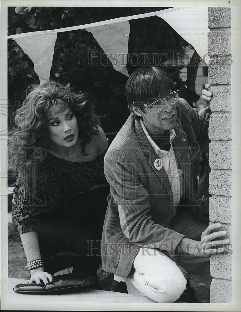 1984 Press Photo Riptide Series Marta Du Bois Thom Bray Double Pleasure Episode- Historic Images