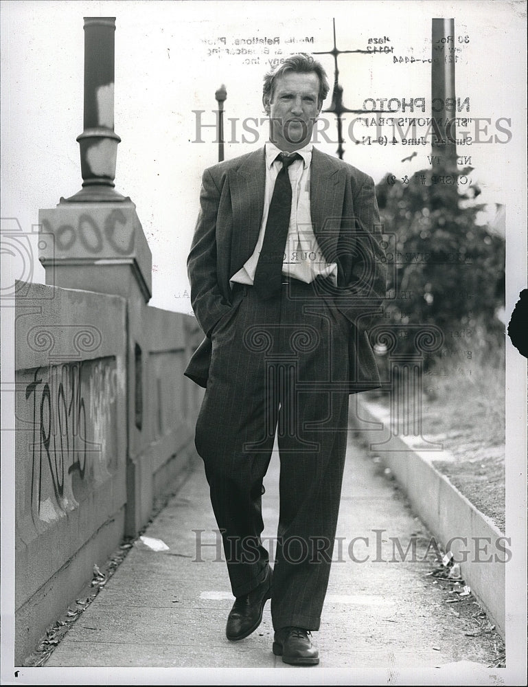 1991 Press Photo Jamey Sheridan as Lawyer in Shannons Deal- Historic Images