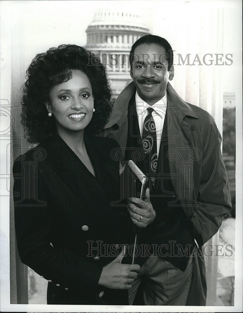 1989 Press Photo Snoops Series Tim Reid Daphne Maxwell Reid Cast Portrait- Historic Images