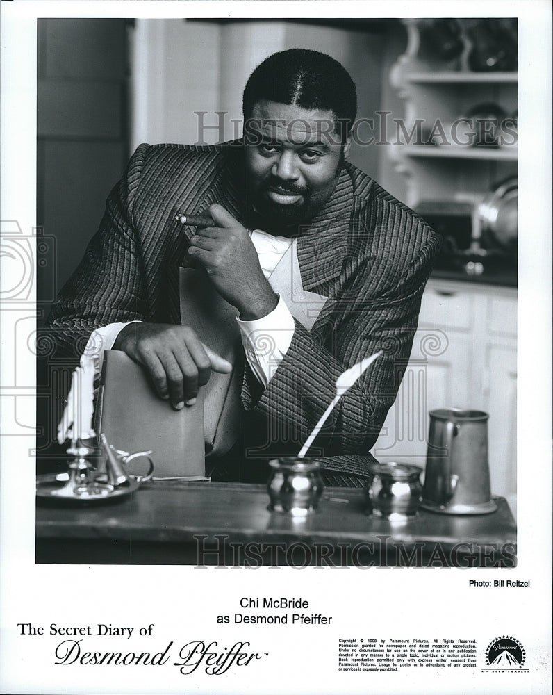 1998 Press Photo Chi McBride Stars In &quot;The Secret Diary OF Desmond Pfeiffer&quot;- Historic Images