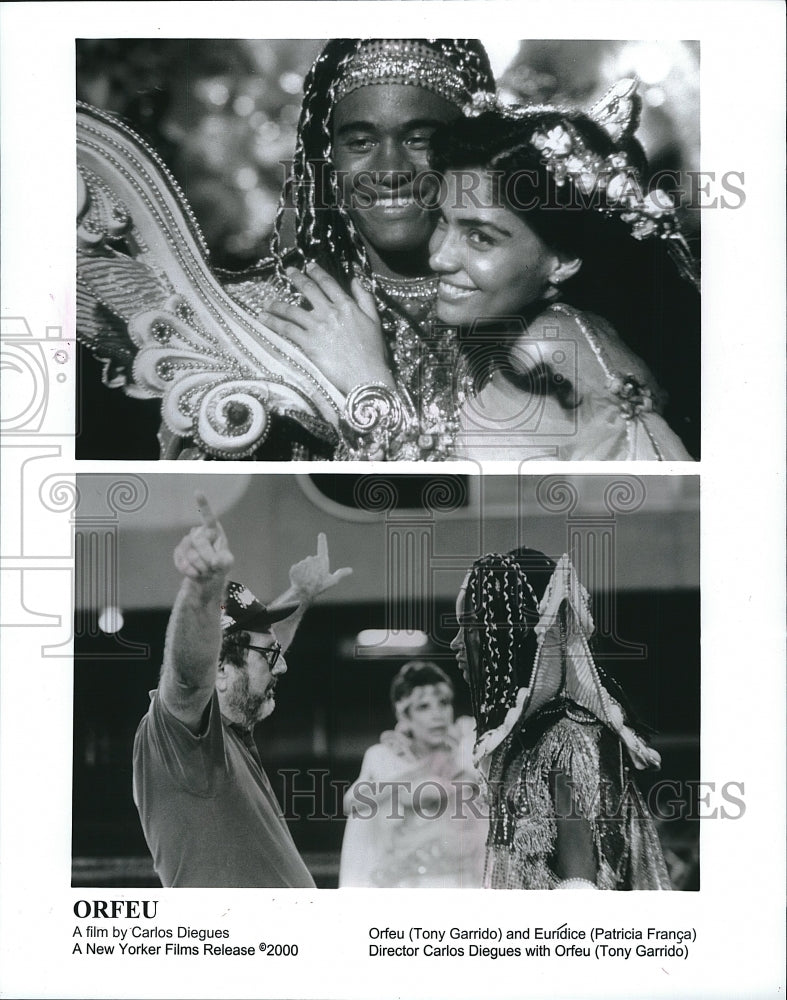 2000 Press Photo Actor Tony Garrido &amp; Patricia Franca In &quot;Orfeu&quot; - Historic Images