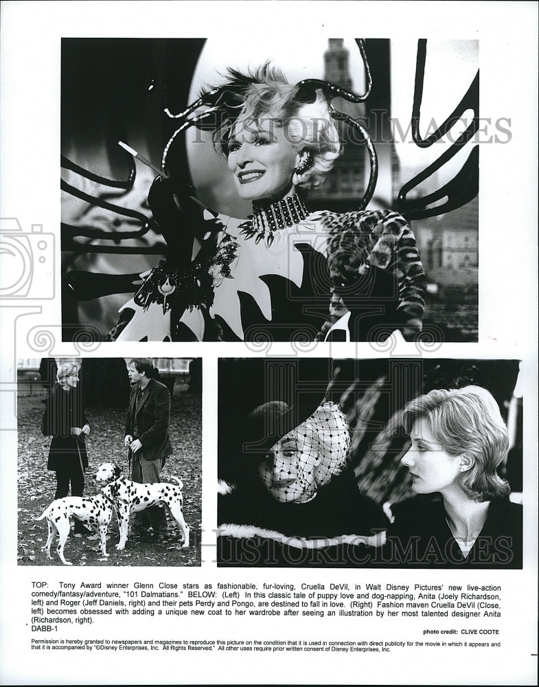 2000 Press Photo Actress Glenn Close As Cruella DeVil In &quot;102 Dalmatians&quot; - Historic Images