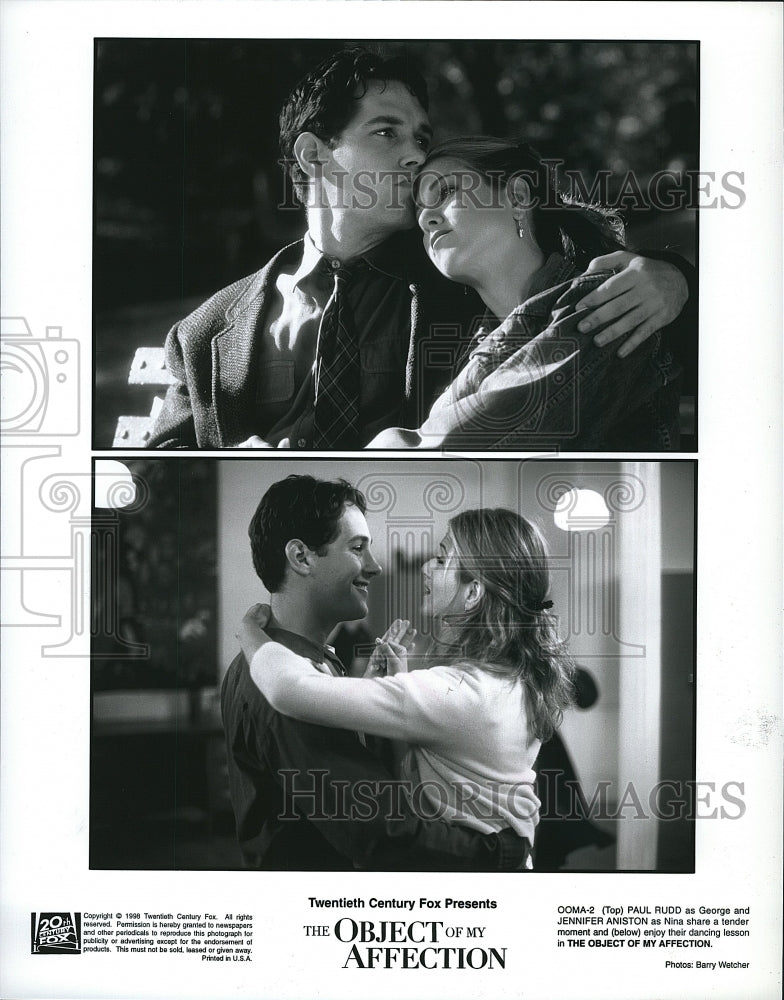 1998 Press Photo Actress Jennifer Aniston In &quot;The Object Of My Affection&quot; - Historic Images