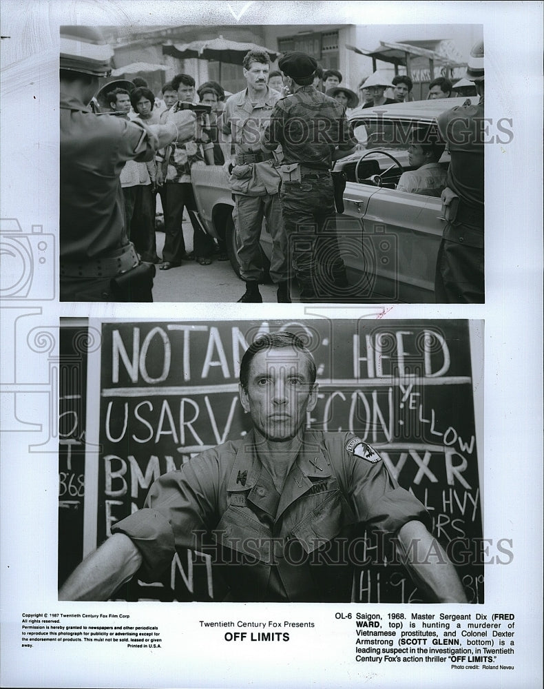 1967 Press Photo Actor Fred Ward &amp; Scott Glenn In &quot;Off Limits&quot;- Historic Images