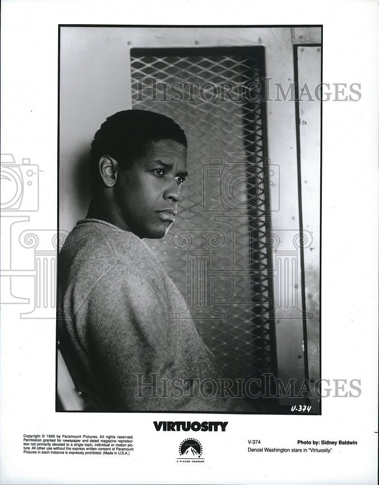 1995 Press Photo &quot;Virtuosity&quot; starring Denzel Wasshington- Historic Images