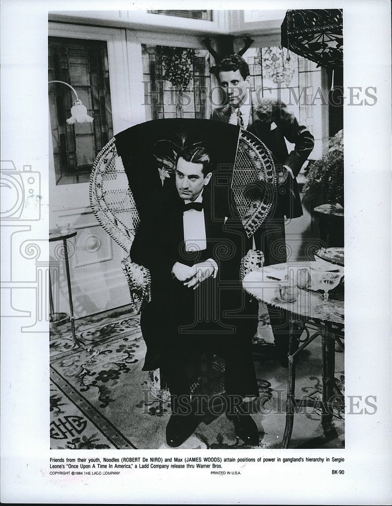 1984 Press Photo &quot;Once Upon a Time in America&quot; Robert De Niro, James Woods- Historic Images