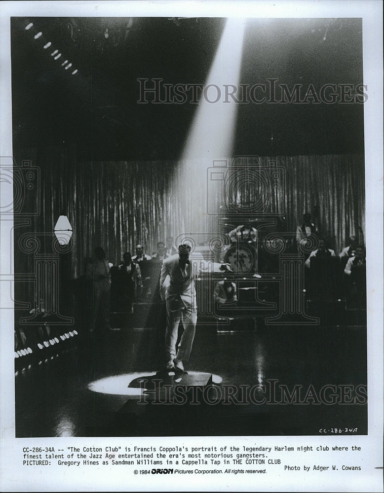 1984 Press Photo Actor Gregory Hines in &quot;The Cotton Club&quot;- Historic Images