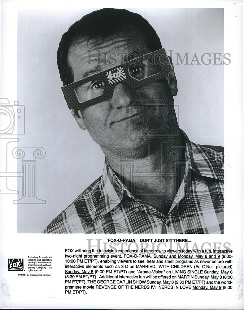 1987 Press Photo Ed O&#39;neill in Married With Children- Historic Images