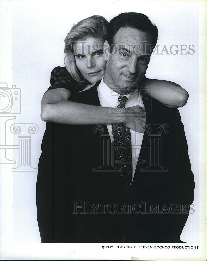 1992 Press Photo Peter Onorati Actor Mariel Hemingway Actress Civil Wars Drama- Historic Images