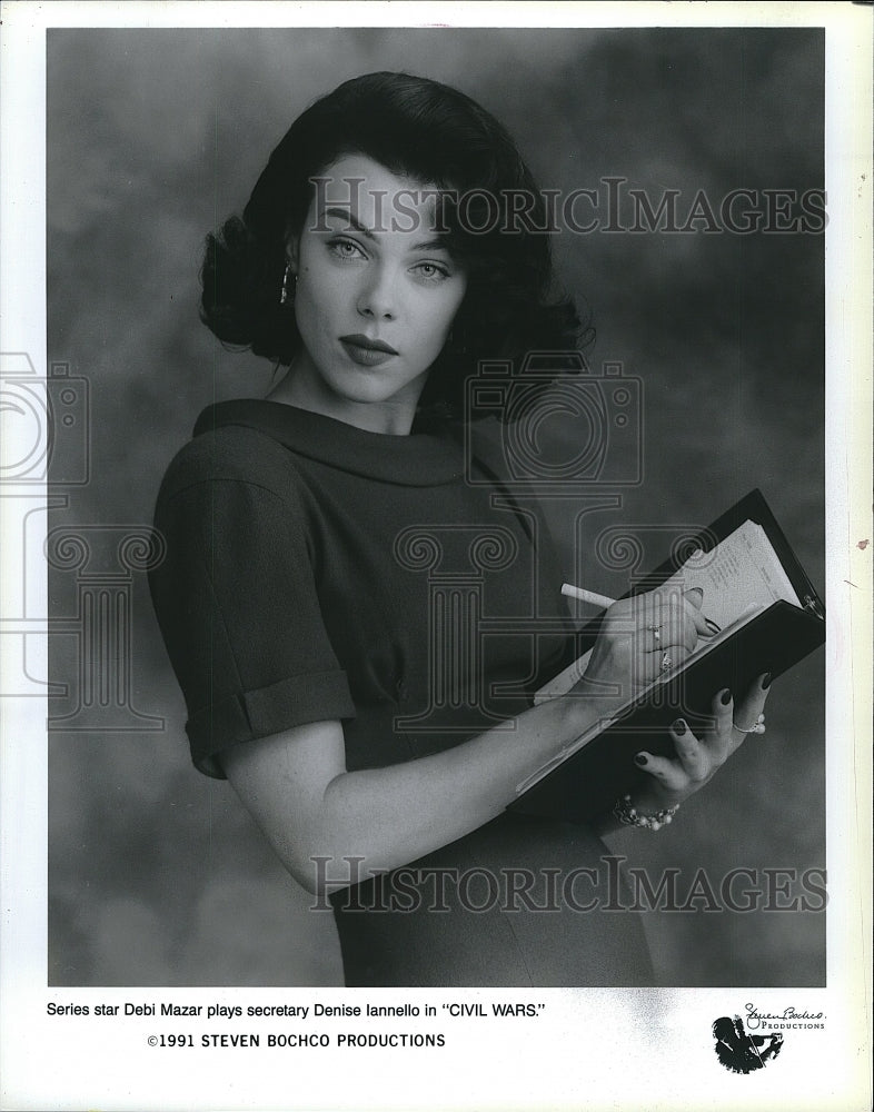 1991 Press Photo Debi Mazar American Actress Stars In Civil Wars Legal Drama - Historic Images