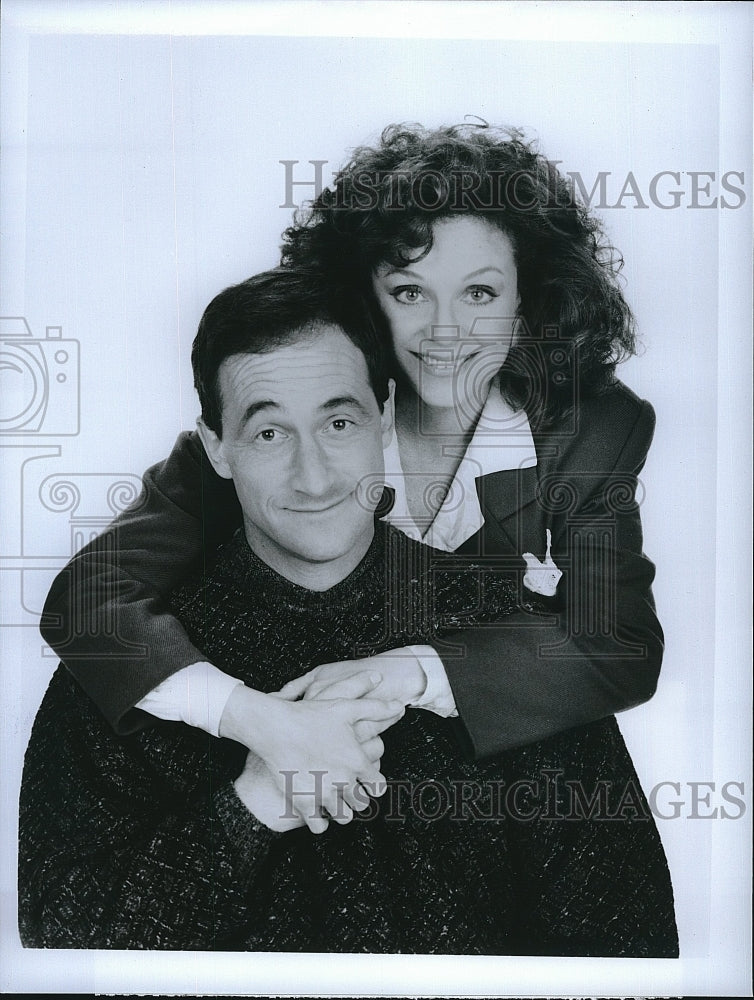 1990 Press Photo Valerie Harper and Todd Susman in City- Historic Images