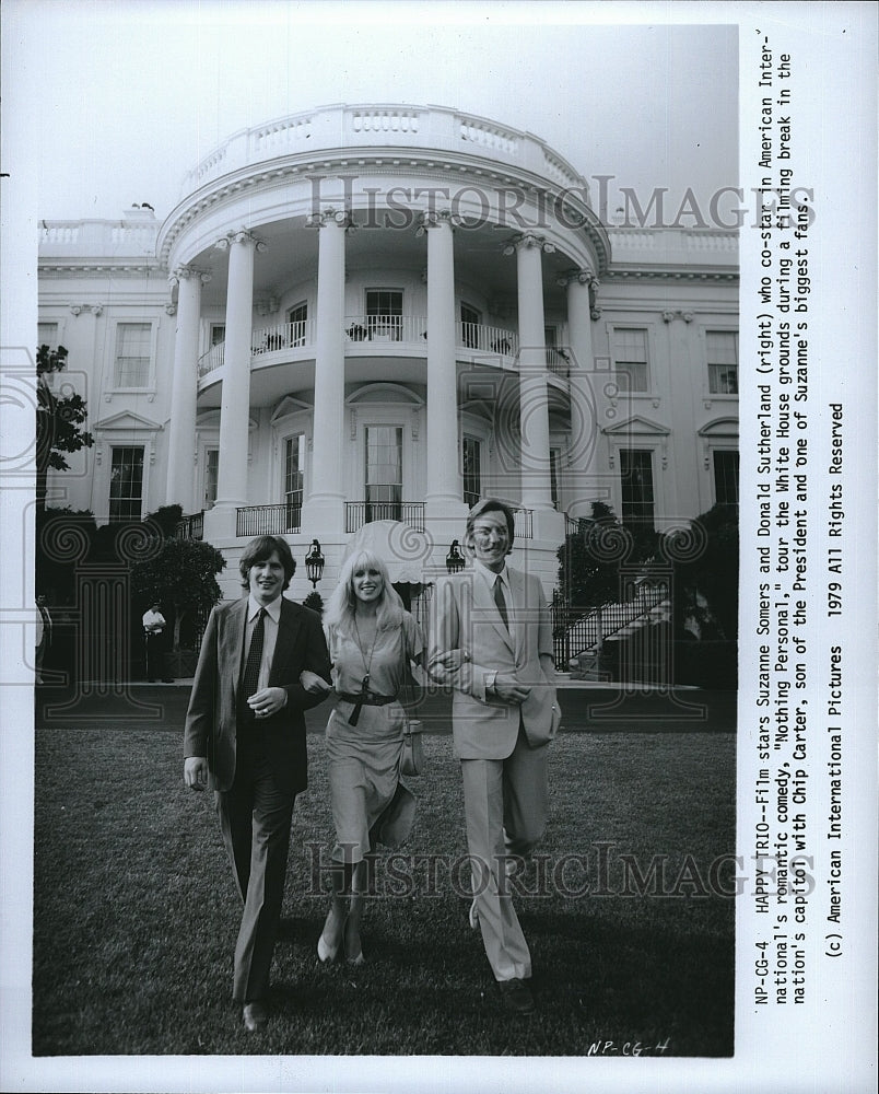 1979 Press Photo Suzanne Somers and Donald Sutherland in Nothing Personal- Historic Images