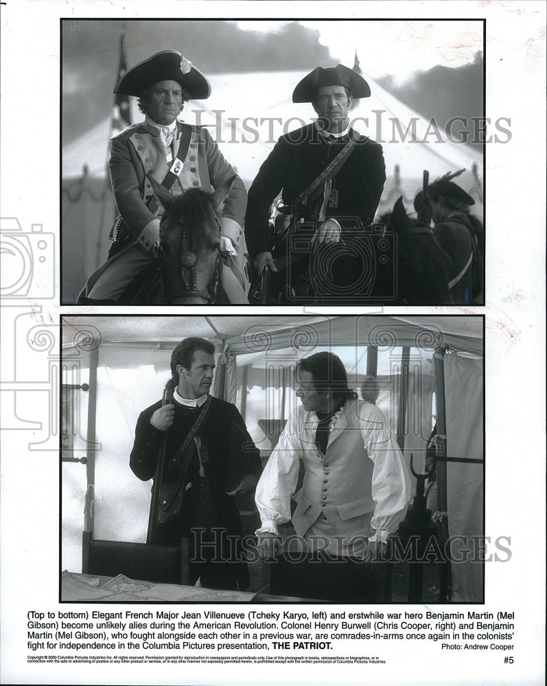 2000 Press Photo "The Patriot" Heath Ledger,Mel Gibson, Tcheky Karyo- Historic Images