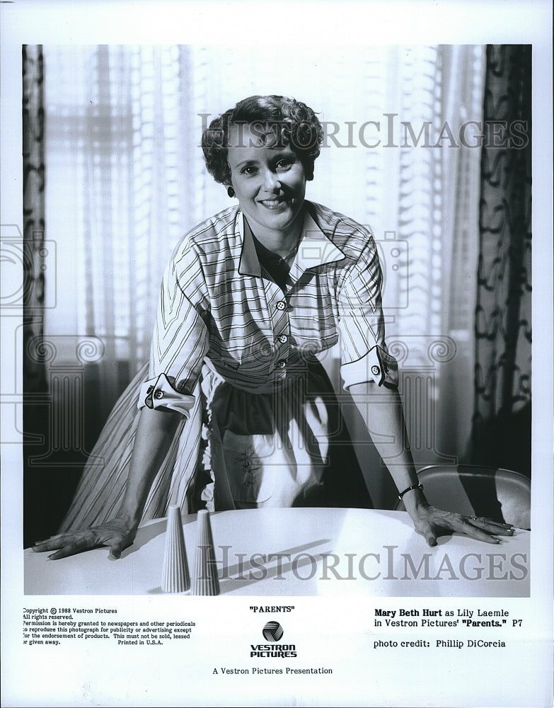 1988 Press Photo Mary Beth Hurt as Lile in &quot;Parents&quot;- Historic Images