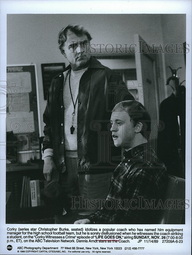 1989 Press Photo Christopher Burke stars in &quot;Life Goes On&quot;- Historic Images