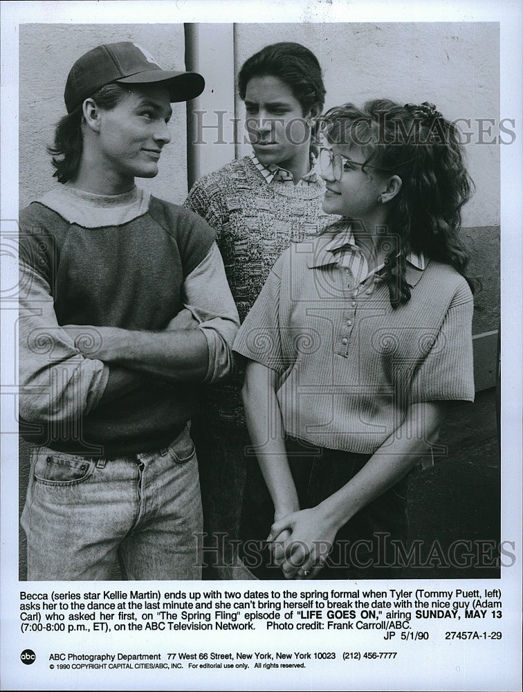 1960 Press Photo &quot;Life Goes On&quot; Kellie Martin, Tommy Puett,Adam Carl- Historic Images