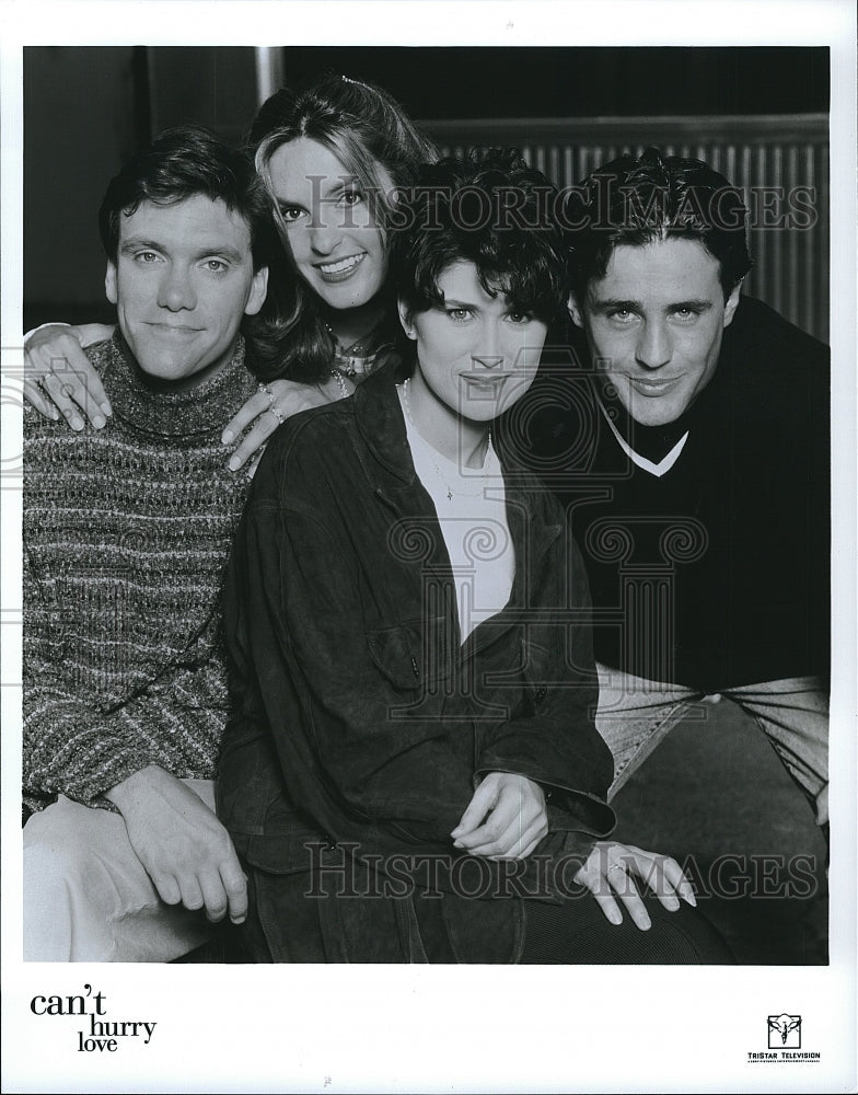 1995 Press Photo &quot;Can&#39;t Hurry Love&quot; K Crowley.M Hargitay,N McKeon,L Mandylor- Historic Images