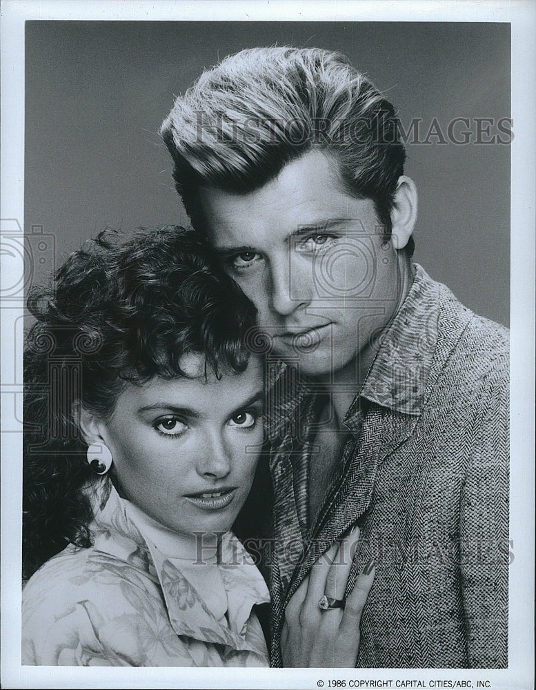 1986 Press Photo Kim Morgan Greene Actress Maxwell Caulfield Actor Colbys TV- Historic Images