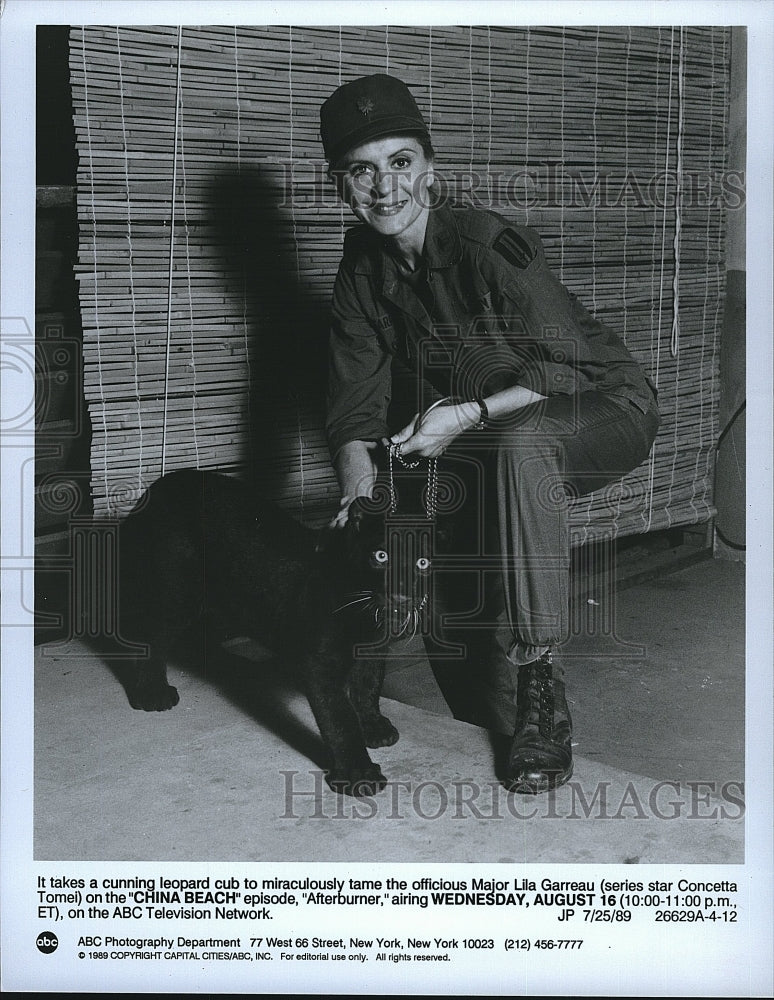 1989 Press Photo Actress Concetta Tomei in &quot;China Beach&quot;- Historic Images