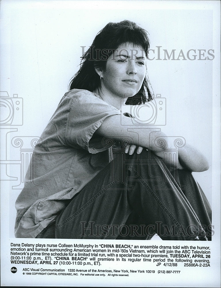 1988 Press Photo &quot;China Beach&quot; Dana Delany- Historic Images