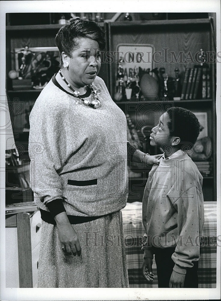 1986 Press Photo Della Reese, Jaleel White &quot;Charlie and Company&quot;- Historic Images