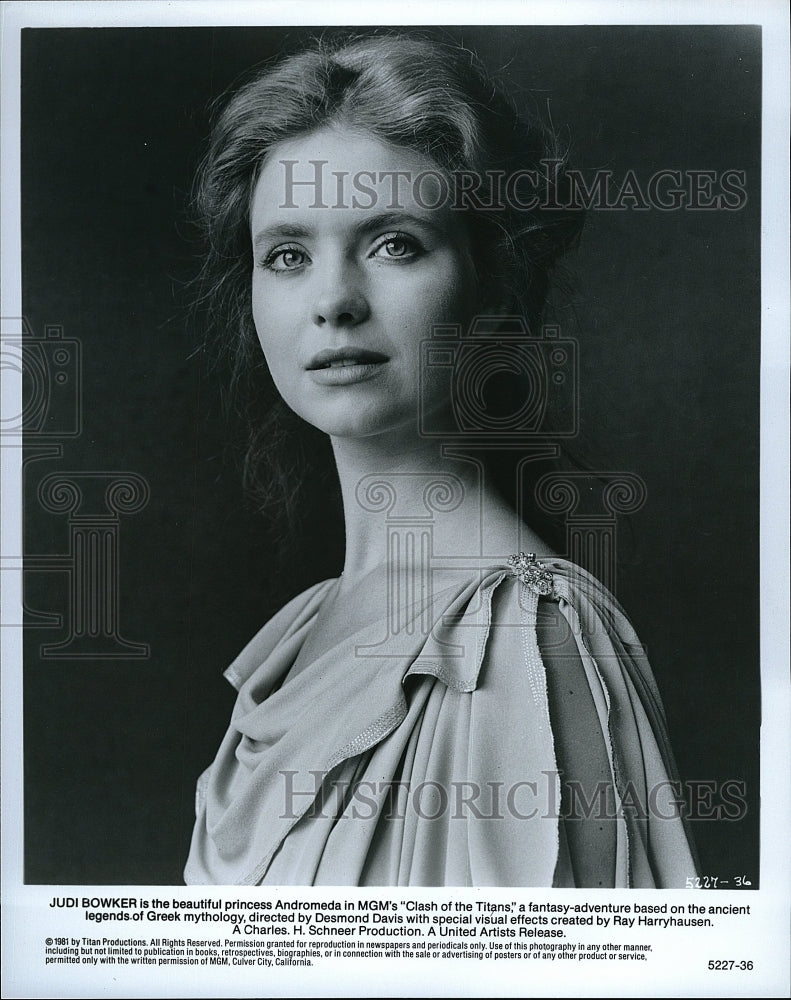 1981 Press Photo Judi Bowker as Princess Andromeda in &quot;Clash of the Titans&quot;- Historic Images