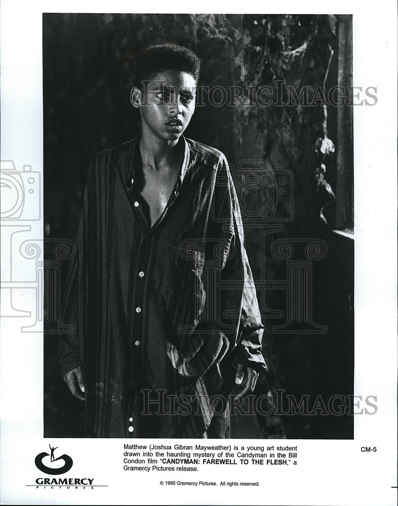 1995 Press Photo Joshua Gibran Mayweather Actor Candyman Farewell To Flesh Film- Historic Images