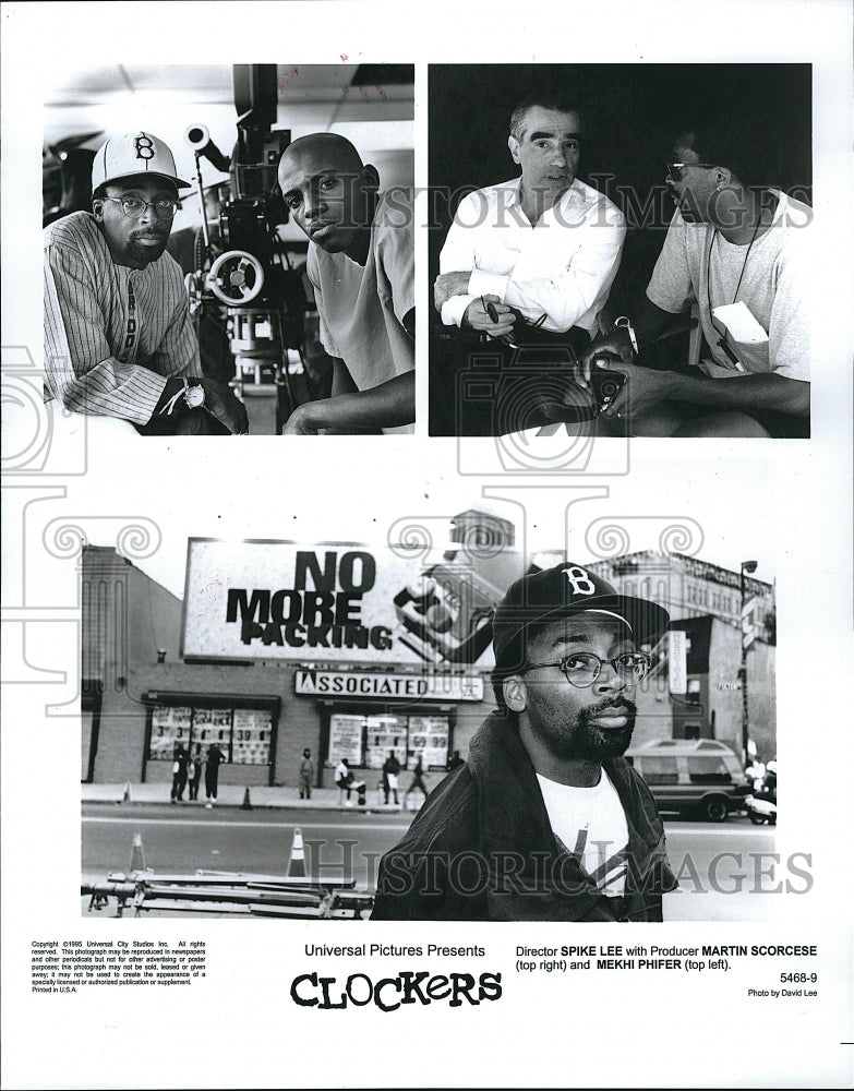 1995 Press Photo Clockers Film Director Spike Lee Producer Martin Scorcese- Historic Images