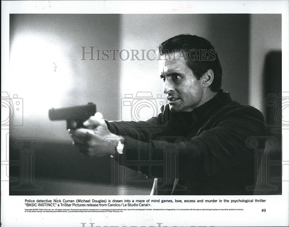 1992 Press Photo  &quot;Basic Instinct&quot; Michael Douglas- Historic Images