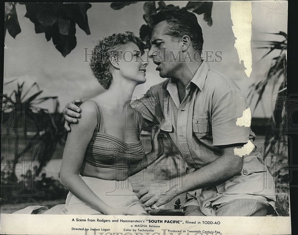 1958 Press Photo Scene From Rodgers And Hammerstein&#39;s South Pacific, Musical- Historic Images