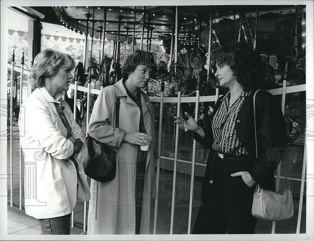 Press Photo TV Series &quot;Cagney &amp; Lacey&quot; Sharon Gless Tyne Daly Elizabeth Ashley - Historic Images