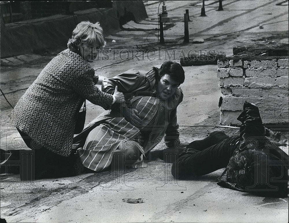 1987 Press Photo TV Series &quot;Cagney &amp; Lacey&quot; Sharon Gless Tyne Daly- Historic Images