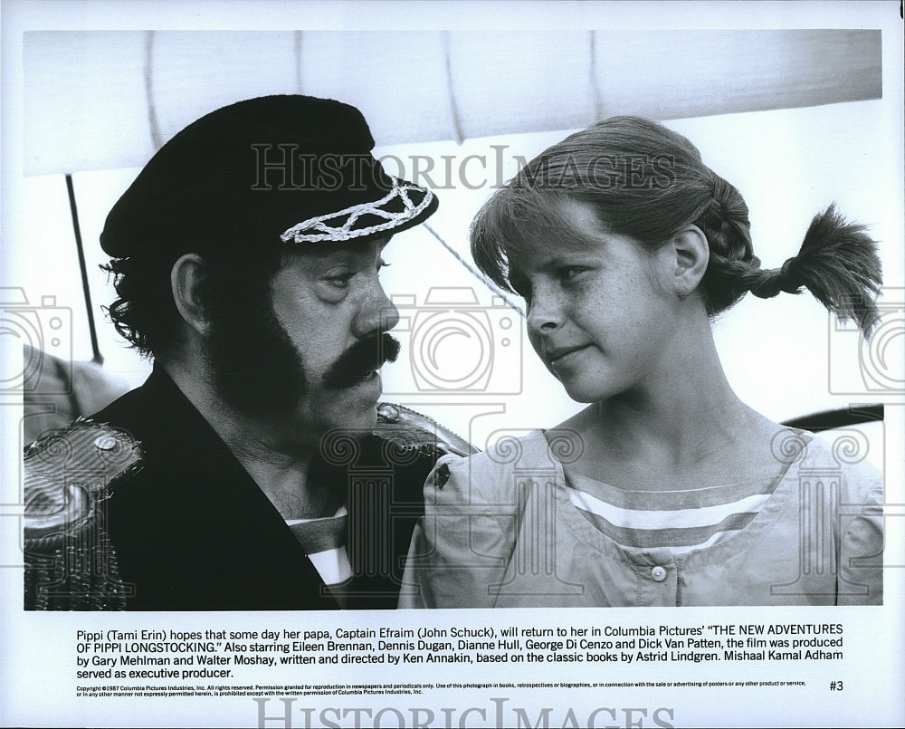 1987 Press Photo Film &quot;The New Adventures of Pippi Longstocking&quot; Tami erin- Historic Images