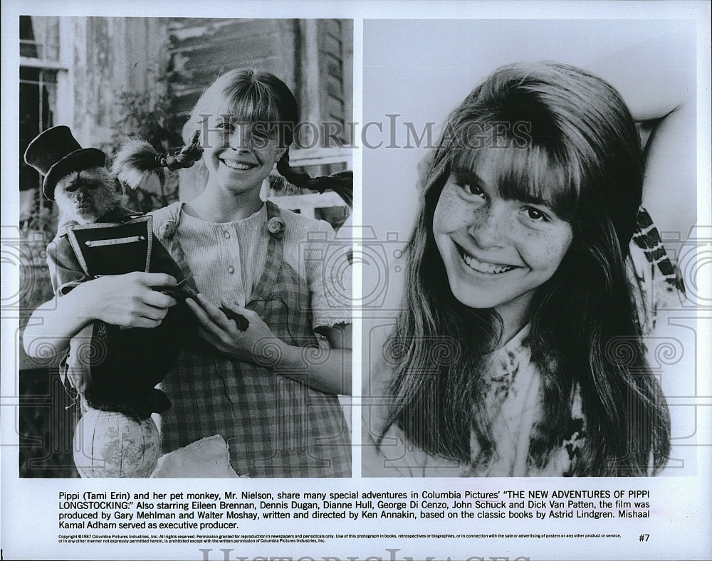 1987 Press Photo &quot;The New Adventures of Pippi Longstocking&quot; Tami Erin- Historic Images