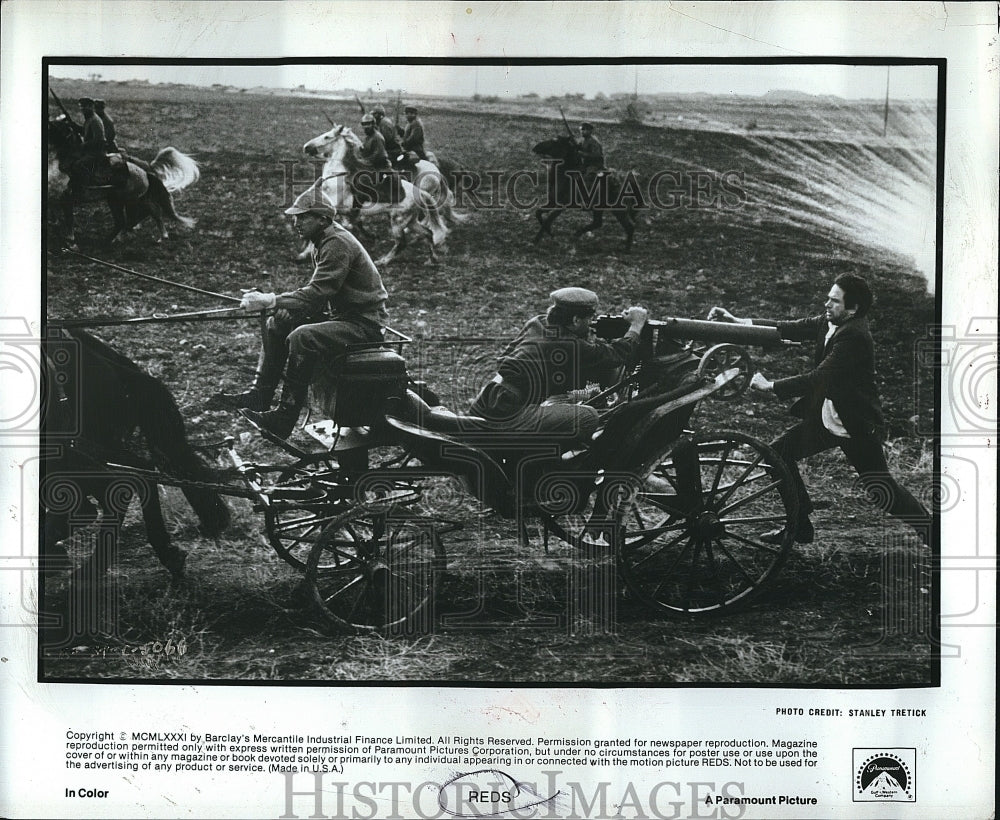 1981 Press Photo Warren Beatty in "Reds"- Historic Images