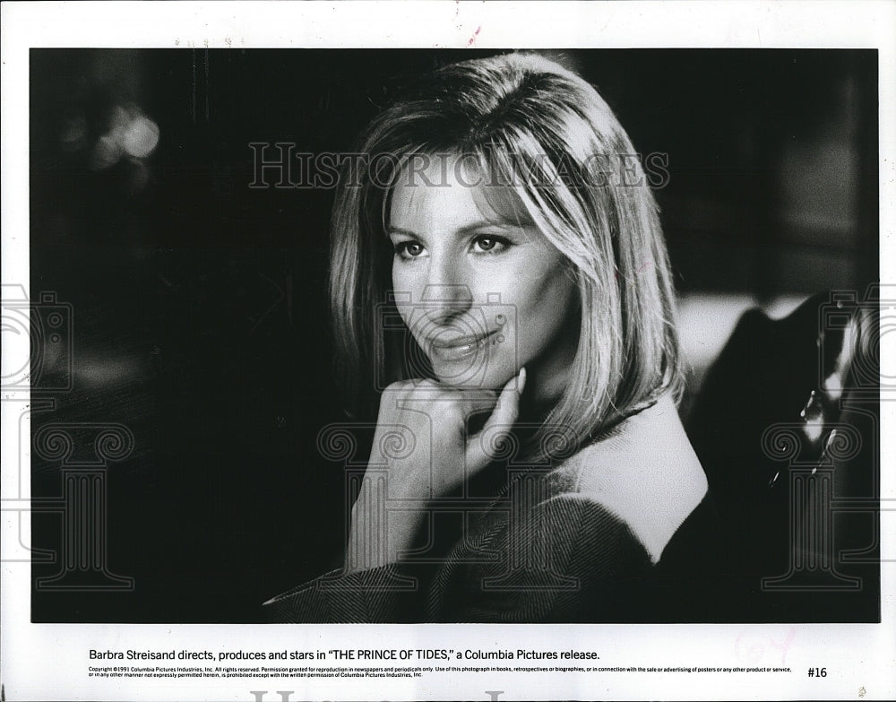 1991 Press Photo Barbra Streisand Director Producer Actress Prince Of Tides Film- Historic Images