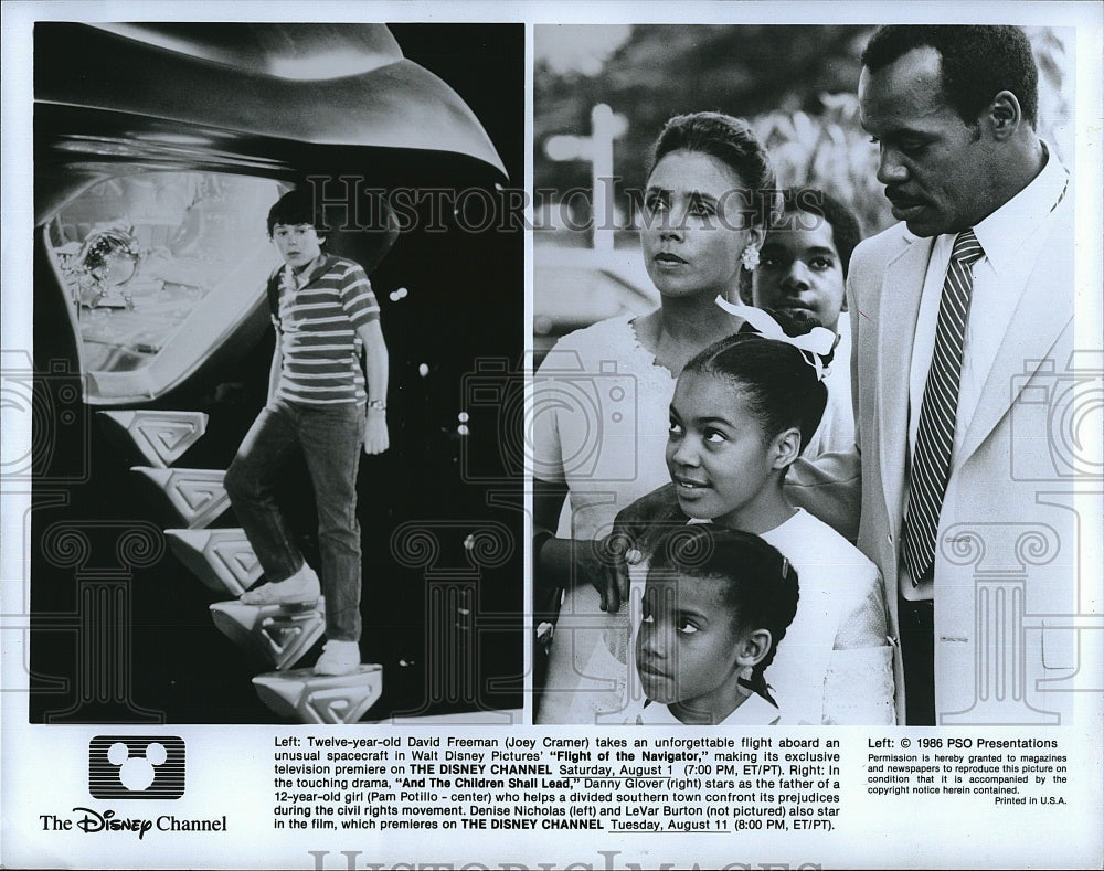 1986 Press Photo Actor Joey Cramer in &quot;Flight of the Navigator&quot;- Historic Images