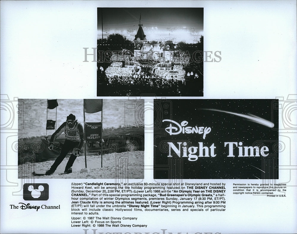 1987 Press Photo "The Olympic Year On the Disney Channel"- Historic Images