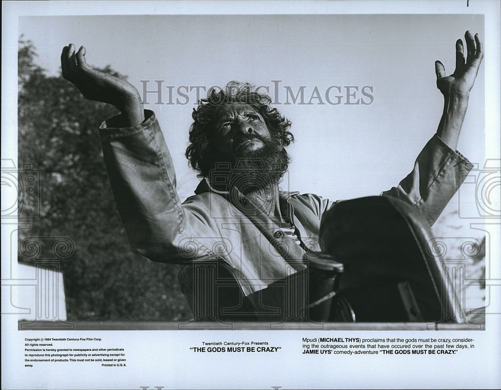 1984 Press Photo Michael Thys &quot;The Gods Must Be Crazy&quot;- Historic Images