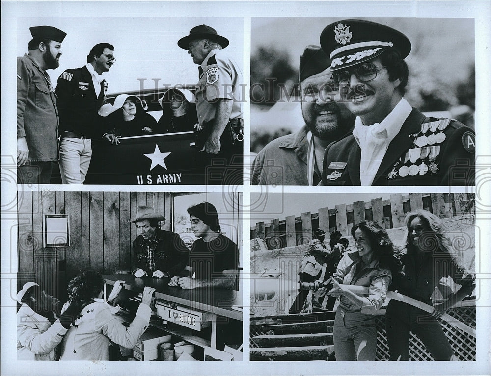 1987 Press Photo Actors Burt Reynolds &amp; Dub Taylor in &quot;Cannonball Run II&quot;- Historic Images