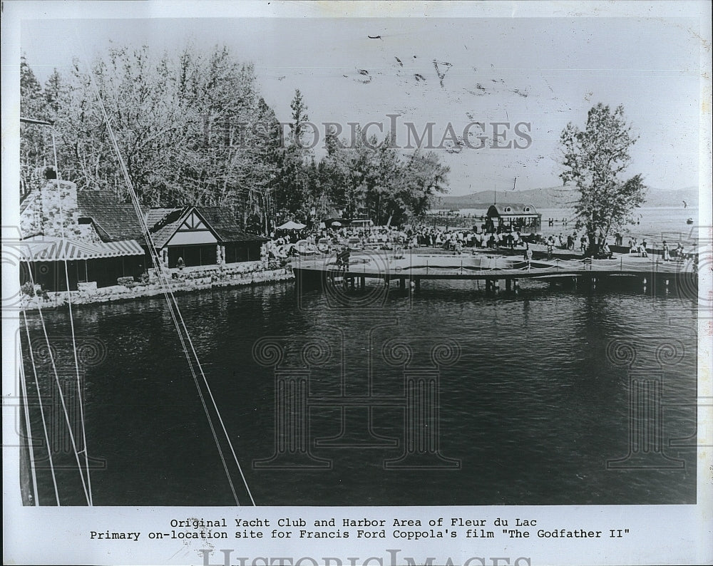 1983 Press Photo Original Yacht Club, Harbor Area &quot;The Godfather Part II&quot;- Historic Images