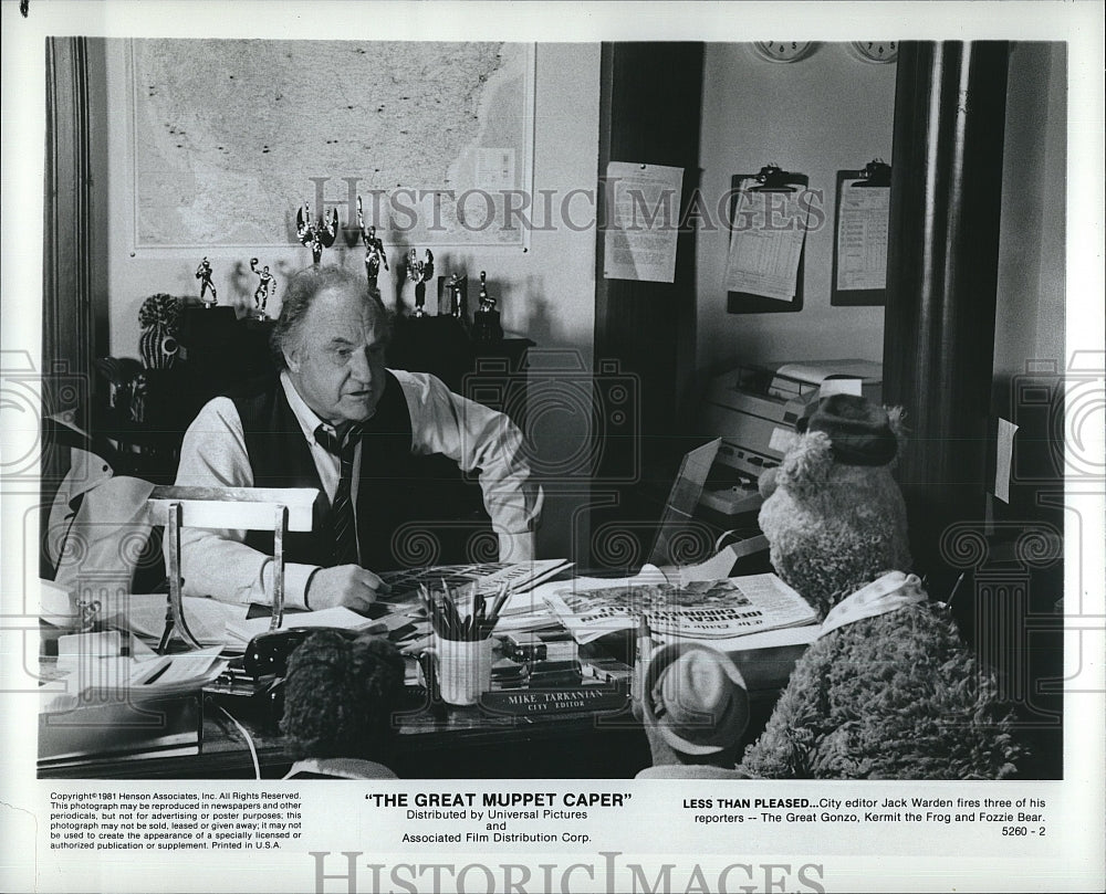 1981 Press Photo Scene from &quot;The Great Muppett Caper&quot;- Historic Images