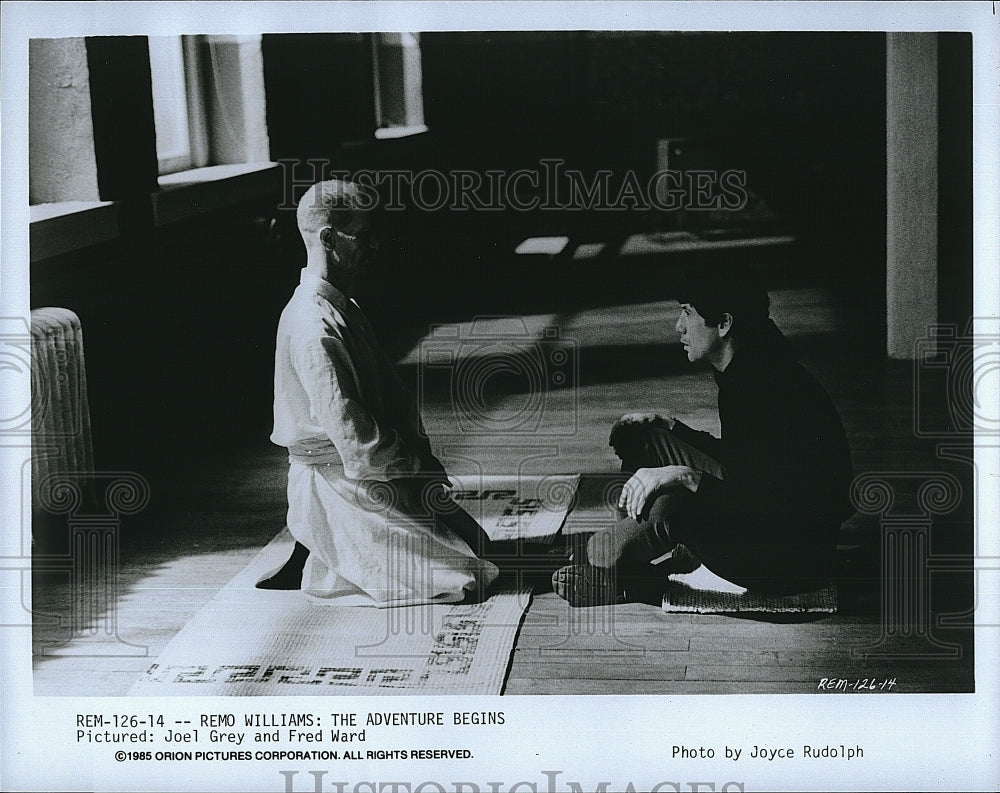 1985 Press Photo Remo Williams: The Adventure Begins Joel Grey Fred Ward- Historic Images