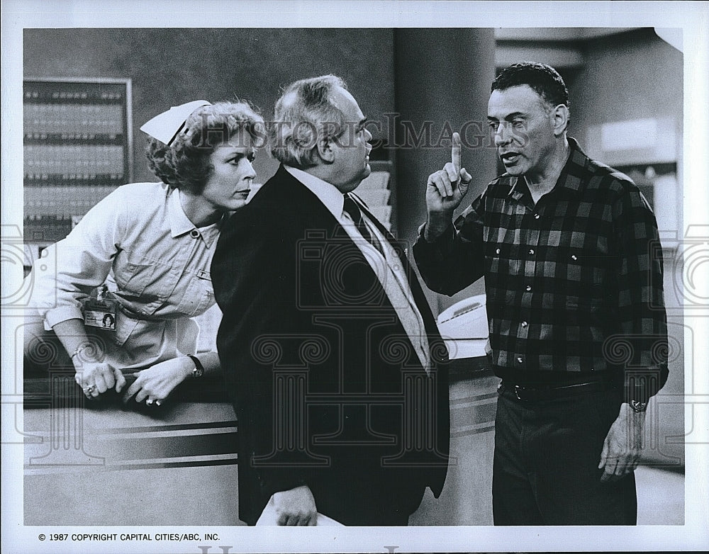 1987 Press Photo Alan Arkin Harry Kurt Knudson Holland Taylor Mr. Imperfect- Historic Images